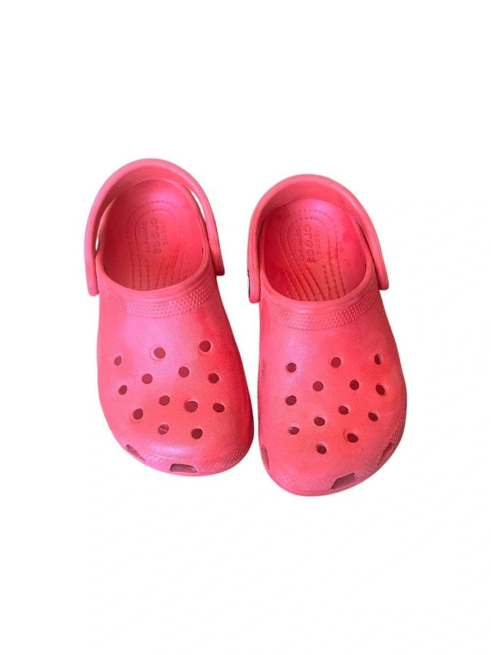 Crocs Classic Clog for Kids, Red, Size 10 Toddler